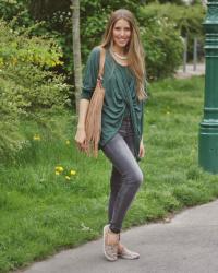 Green wrap shirt