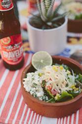 taco salad with cilantro lime cauliflower rice