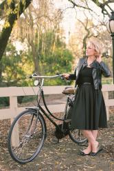 Classic Black, Leather and Bike