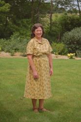 • Rose Chintz 1940s Dress •