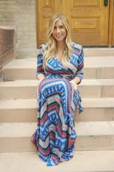 {Aztec Wrap Dress}