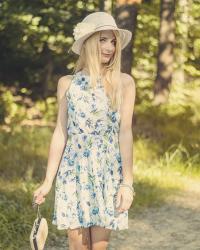 Blue Floral Dress