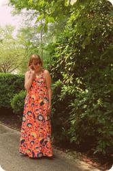 OOTD: Hibiscus Floral Birthday Muumuu Maxidress.