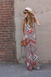 Printed Maxi Dress 