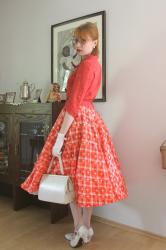 Red circle skirt