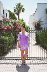 Purple Dress-robe