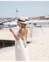 White at the beach