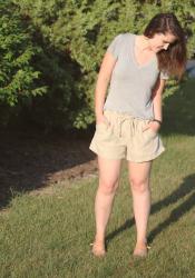 Casual Linen Shorts w/ an Accidental Paperbag Waist