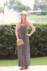 Maxi dress & fedora