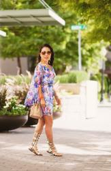 Split-Sleeve Chiffon Dress // On Trend Tuesdays LinkUp