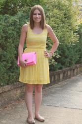 Yellow Lace Dress