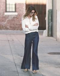 Lace Up Blouse