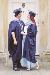 Graduating from Bath Spa.