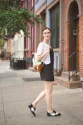 Short overalls in New York city