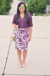 The palm print skirt