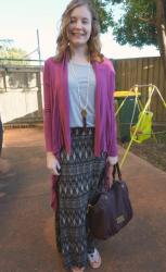 SAHM Style: Maxi Skirts and Cardigans - Cosy and Comfy