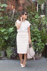 What to Wear to Work | Pink Stripes