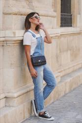 Denim dungaree