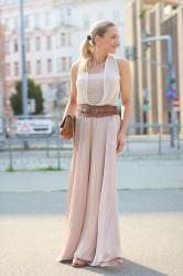 Maxi skirt & flats