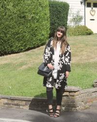 OOTD: Floral duster coat