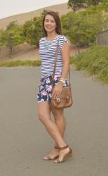 Create28: Patterned Shorts Look