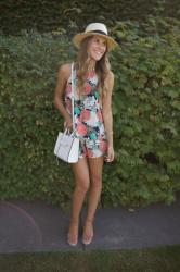 Floral Romper + Wedding Week: Dressed in White 