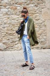 green parka for summertime