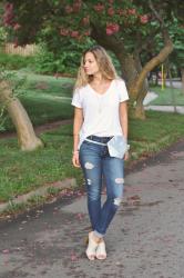 Outfit Post: Jeans, Tee, Belt Bag. Repeat.