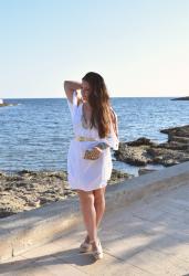 White Boho Dress