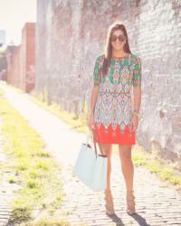 Print Shift Dress