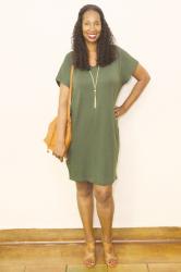 Old Navy V-Neck Tee Dress Review