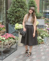 OOTD: Black and White Stripes