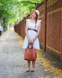 A White Dress and Accessories Only