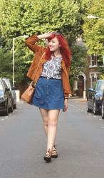 Zara Suede Jacket & My Trusty Topshop Skirt. 