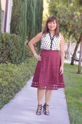 Eyelet Polka Dots