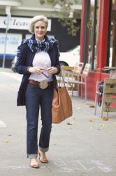 blue jeans and boyfriend sweater