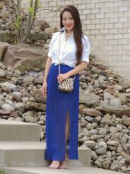 The Pleated Maxi Skirt