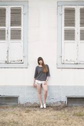 OUTFIT: Sports Luxe - Silver Shorts and White Loafers + Caseapp Give-Away!