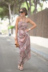 PATTERN MAXI DRESS