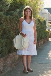 White Eyelet Dress