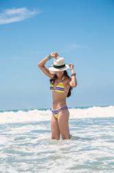 A Pretty Printed Summer Bikini & Beach Accessories – California Style