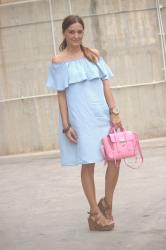 Vestido denim de Romwe