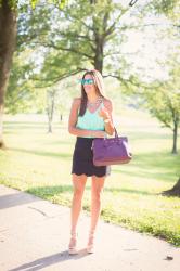 Scallop Mini Skirt