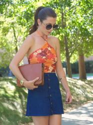 Orange Floral