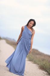 One Shoulder Goddess Gown