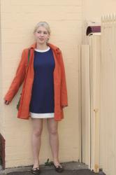 A Mod Dress and a Bright Coat