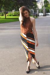 OOTD // Topshop Stripe Skirt
