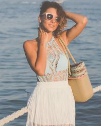 Beach fashion and yoga!