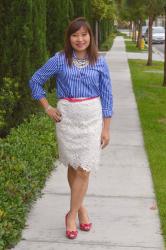 Throw Back Thursday Fashion Link Up: Floral Skirt