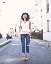 Peplum Jean